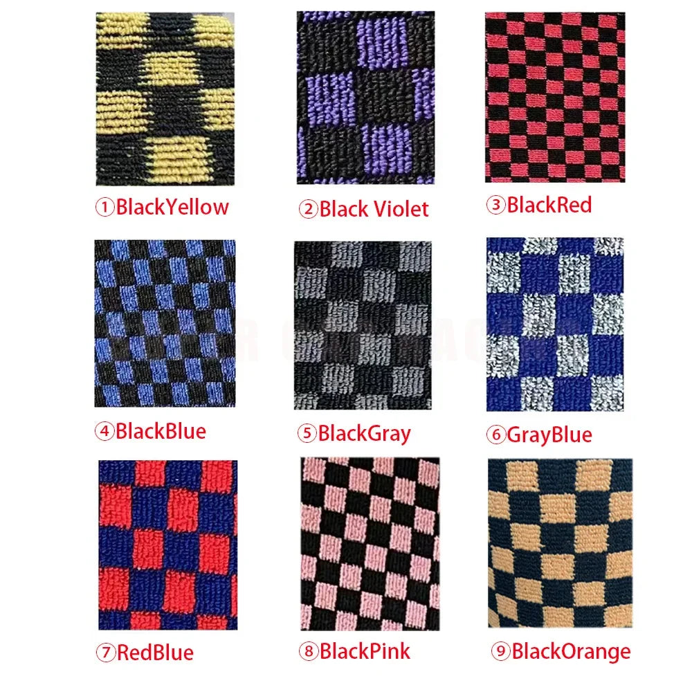 AURARIDE checkered floor mats
