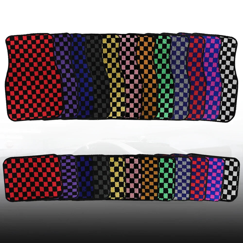 AURARIDE checkered floor mats