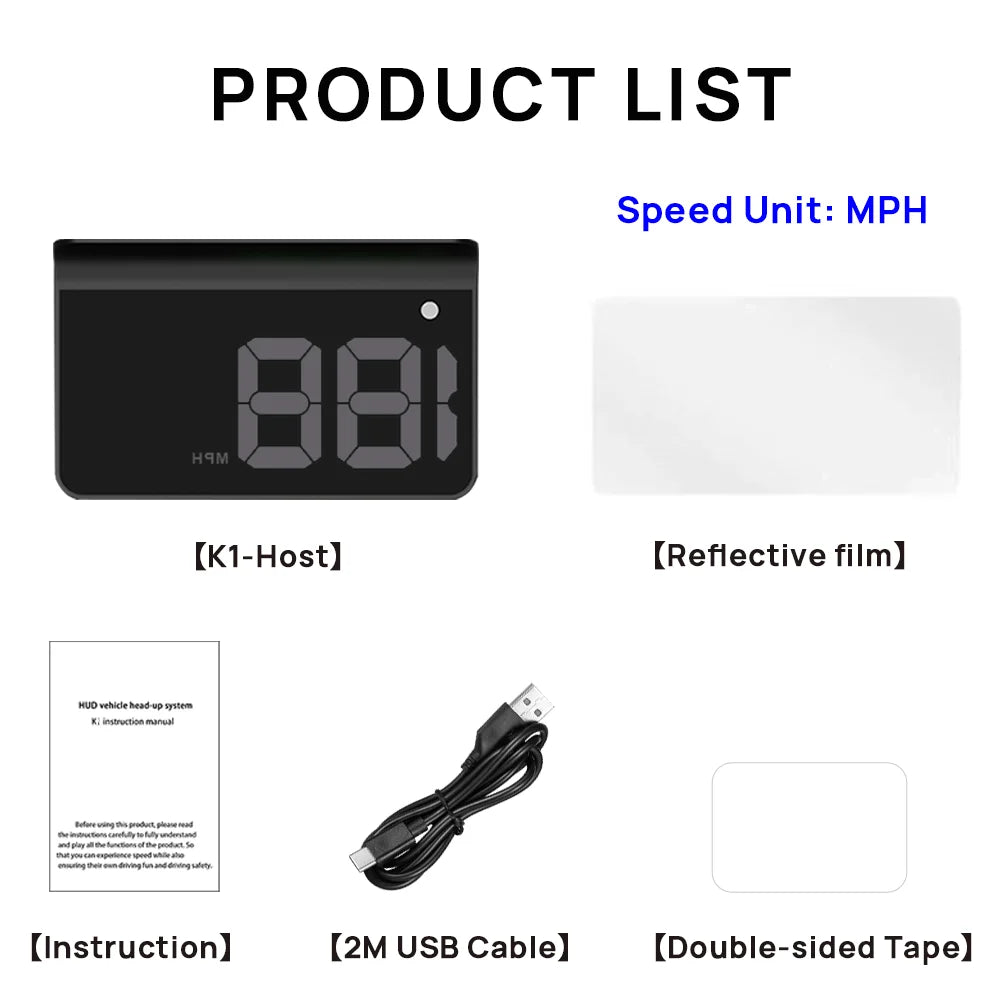 AURARIDE heads up GPS Display