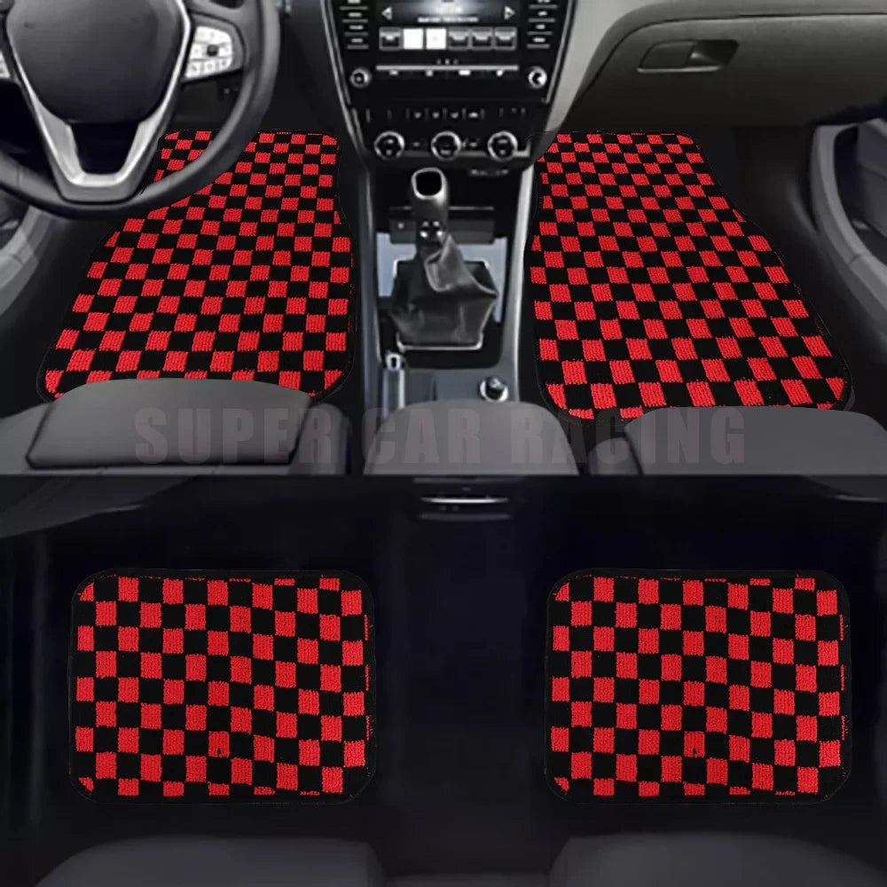 AURARIDE checkered floor mats