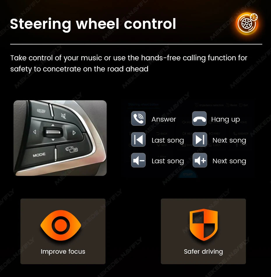 AURARIDE Single DIN apple carplay stereo port