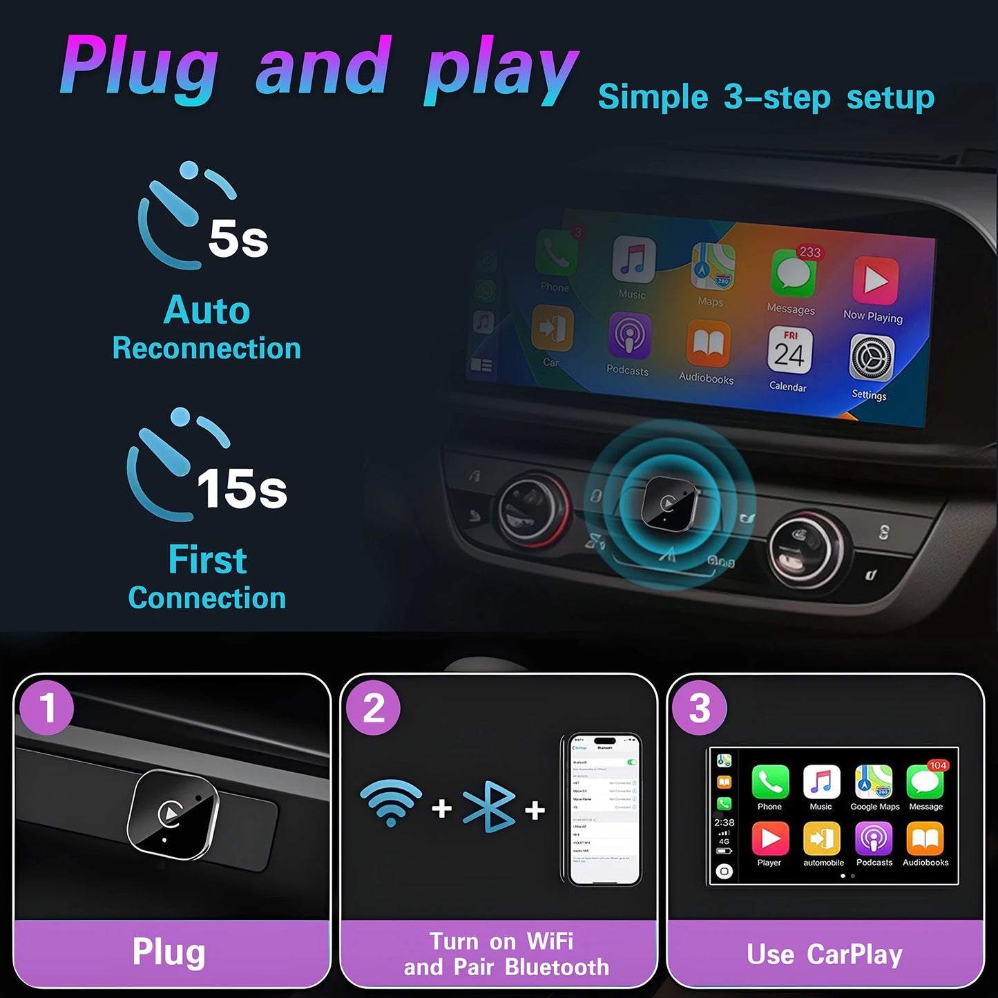 GetCarPlay Wireless Carplay Adapter