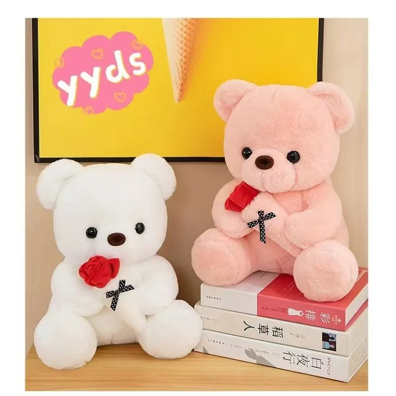 Valentine's Day gift hug rose bear hot plush doll children accompany Internet celebrities hot models