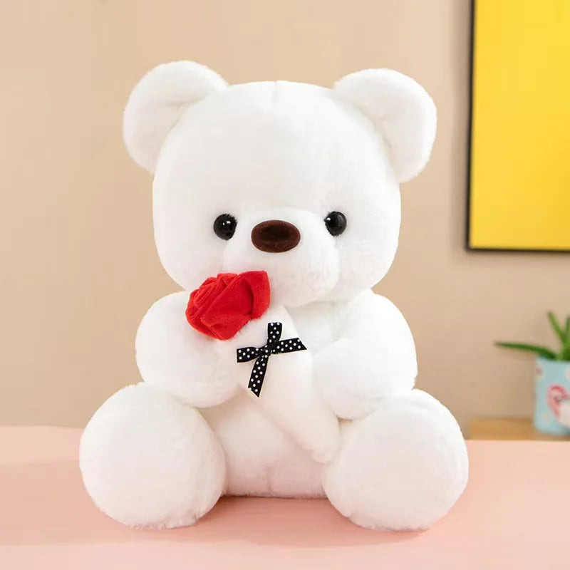 Valentine's Day gift hug rose bear hot plush doll children accompany Internet celebrities hot models