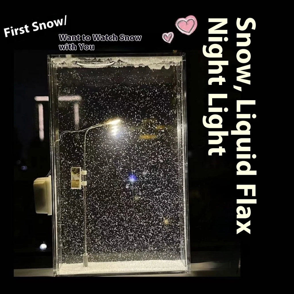 Snowy Night Light Wholesale Snow Street Lamp Handmade DIY Material Pack as a Gift for Your Girlfriend and Best Friend
