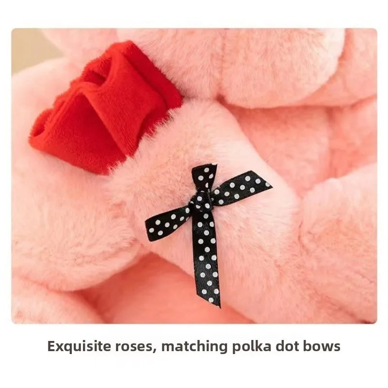 Valentine's Day gift hug rose bear hot plush doll children accompany Internet celebrities hot models