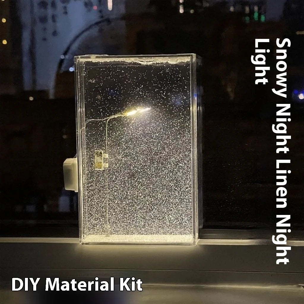 Snowy Night Light Wholesale Snow Street Lamp Handmade DIY Material Pack as a Gift for Your Girlfriend and Best Friend