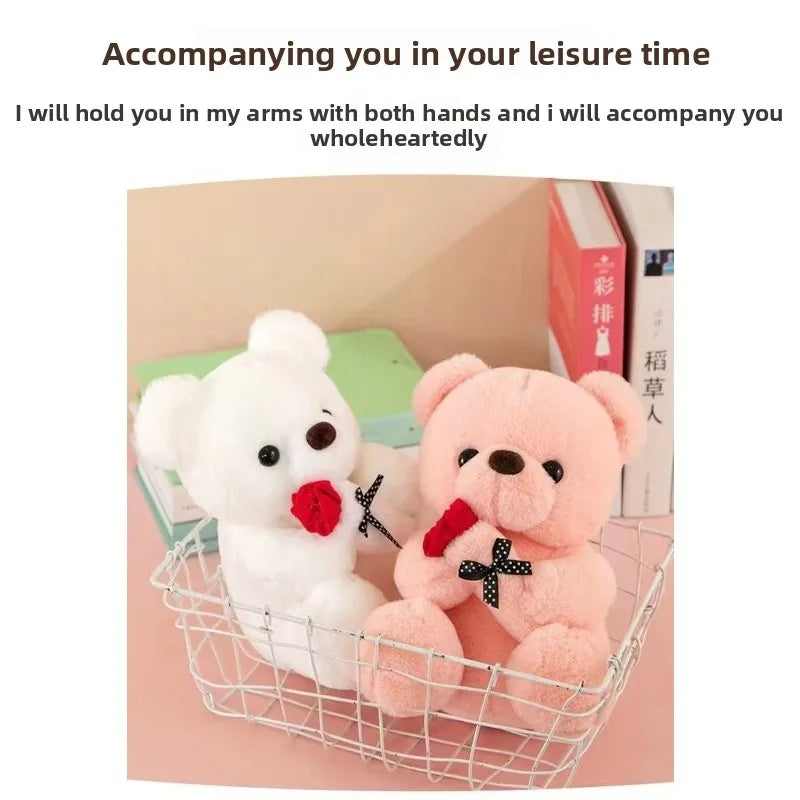 Valentine's Day gift hug rose bear hot plush doll children accompany Internet celebrities hot models