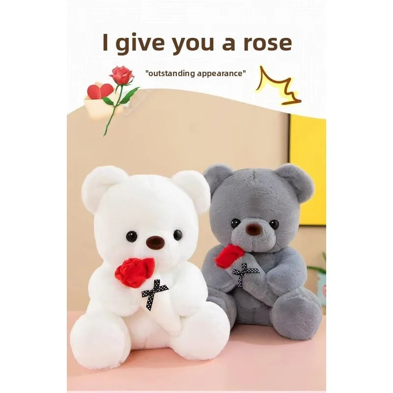 Valentine's Day gift hug rose bear hot plush doll children accompany Internet celebrities hot models