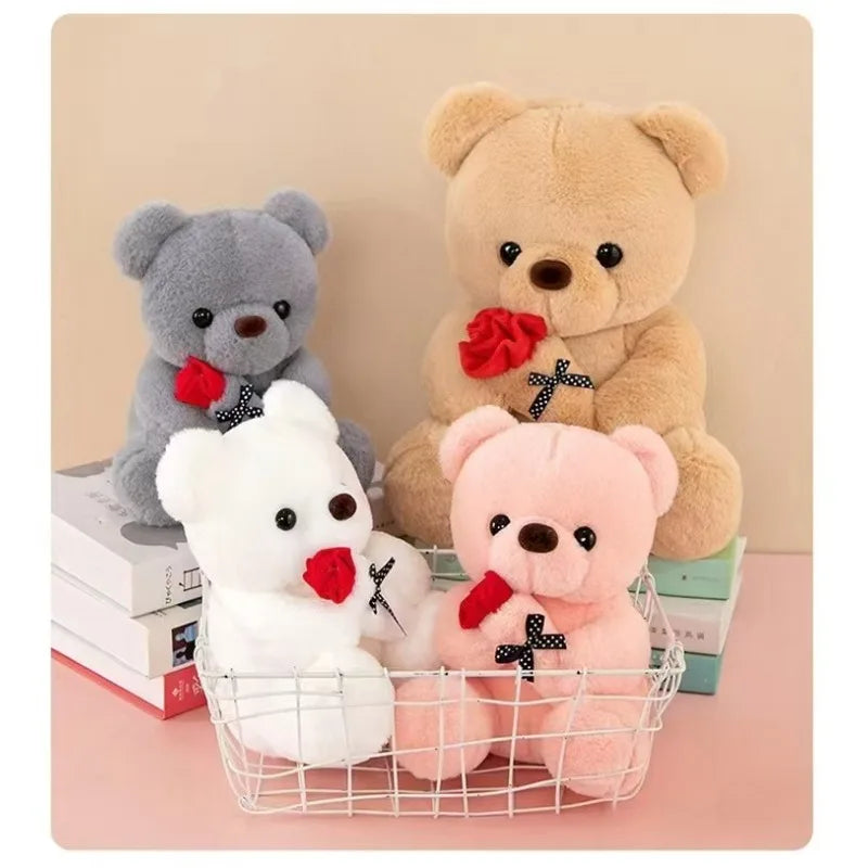 Valentine's Day gift hug rose bear hot plush doll children accompany Internet celebrities hot models