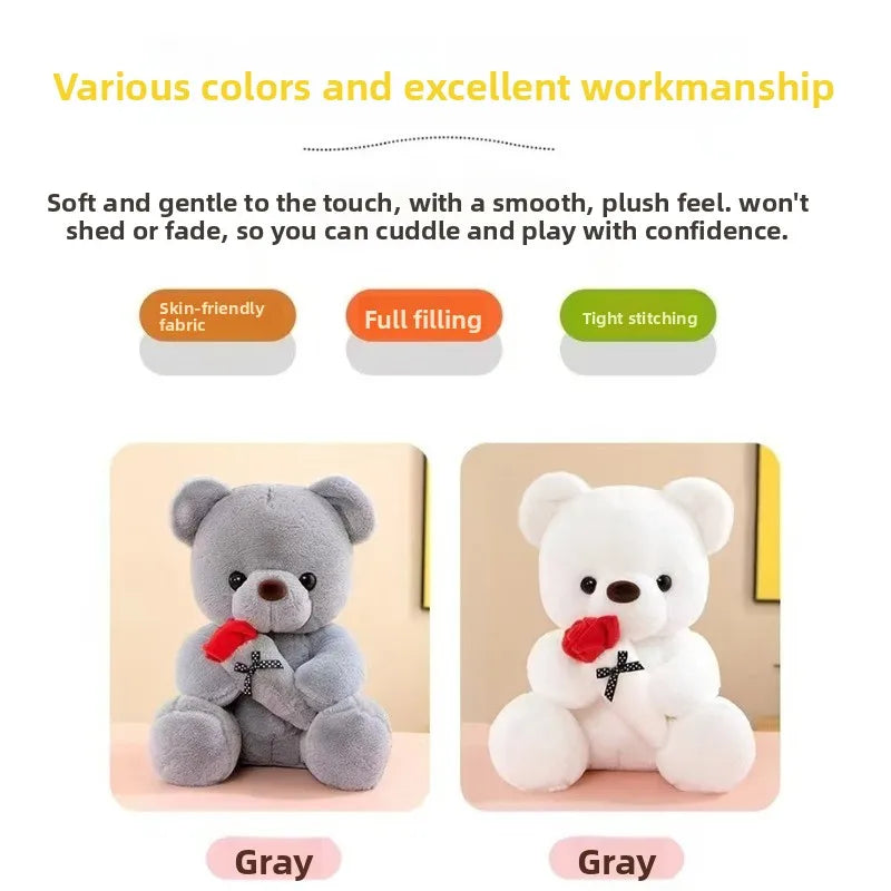 Valentine's Day gift hug rose bear hot plush doll children accompany Internet celebrities hot models